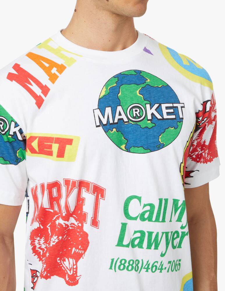 rinascente Market Market monogram aop t-shirt - white