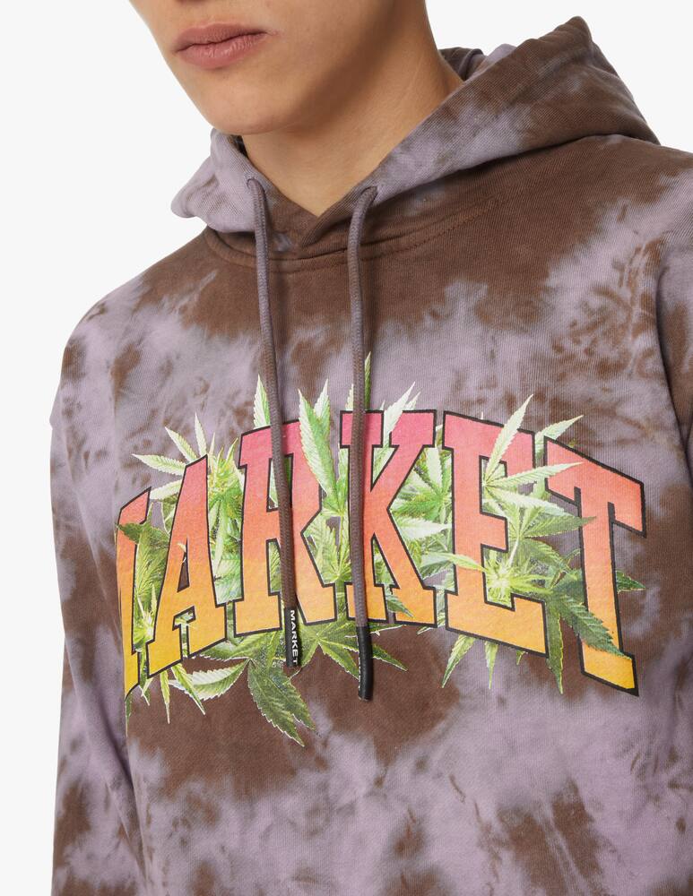 rinascente Market Market arc herbal emedy tie dye hoodie - violet