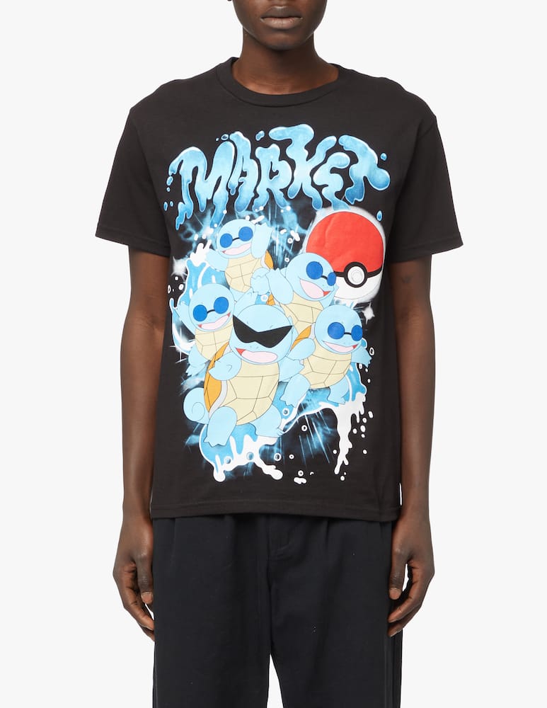 Market Pokemon squirtle squad t-shirt - black - picture 1 Market Pokemon squirtle squad t-shirt - black - picture 1