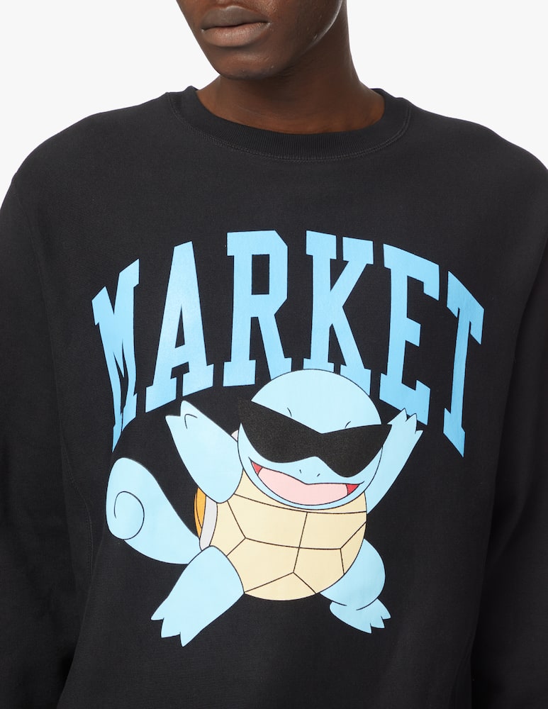 rinascente Market Felpa girocollo pokemon squirtle arc chillin - nero