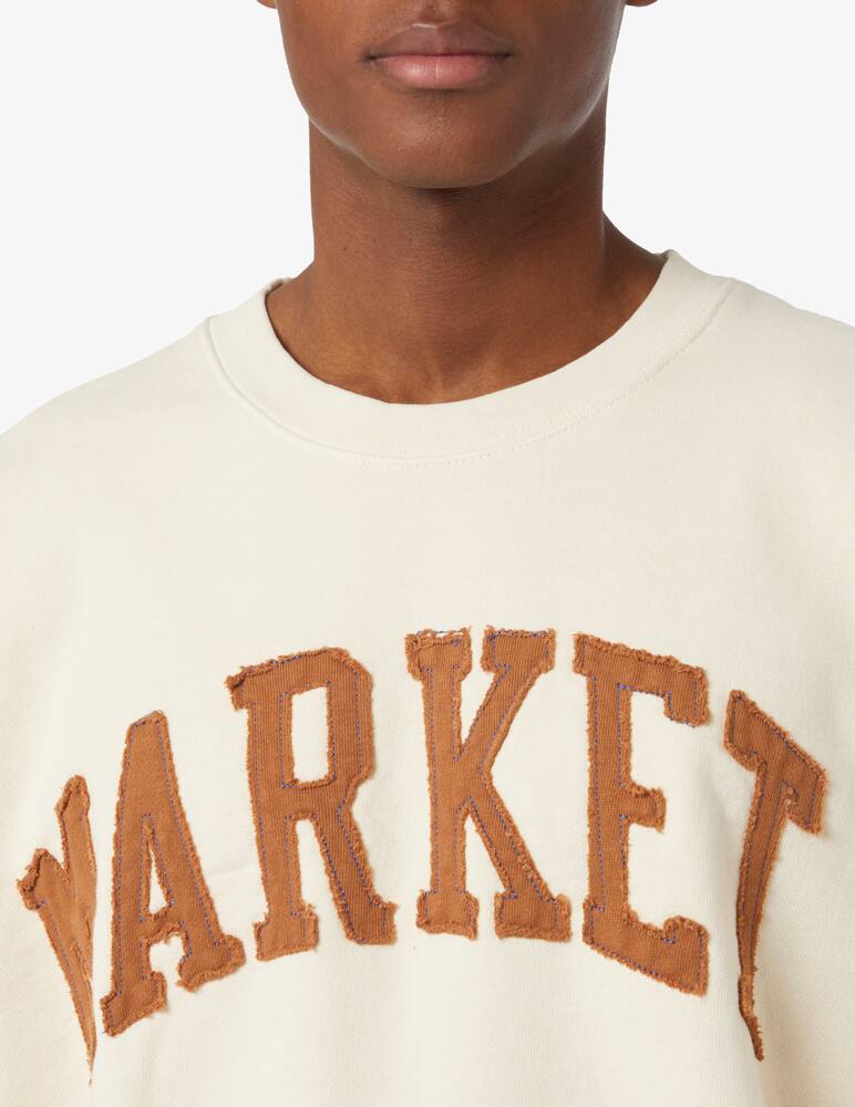 rinascente Market Market college roundneck sweashirt - Beige
