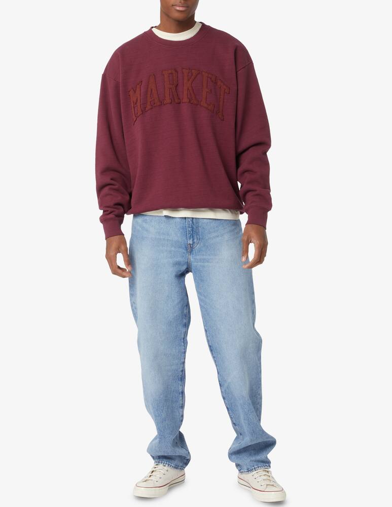 rinascente Market Market college roundneck sweashirt - Red