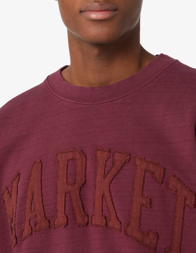 rinascente Market Market college roundneck sweashirt - Red