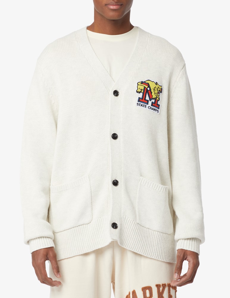 Market Cardigan patch ao - Bianco - immagine 1 Market Cardigan patch ao - Bianco - immagine 1