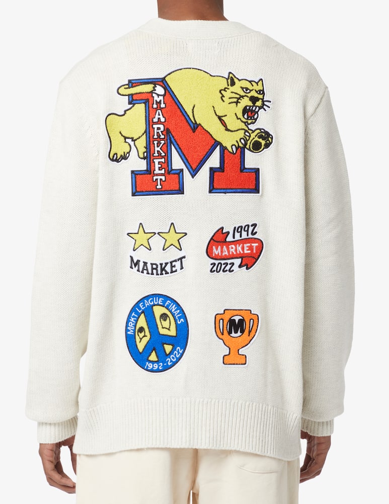 rinascente Market Patch ao cardigan - White