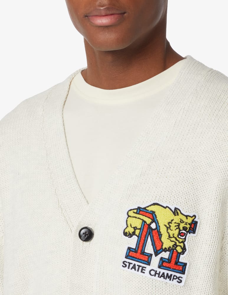 rinascente Market Patch ao cardigan - White