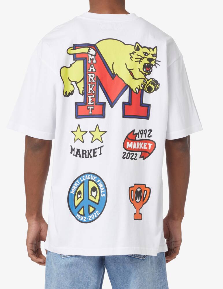 rinascente Market Maglietta manica corta patch ao - Bianco