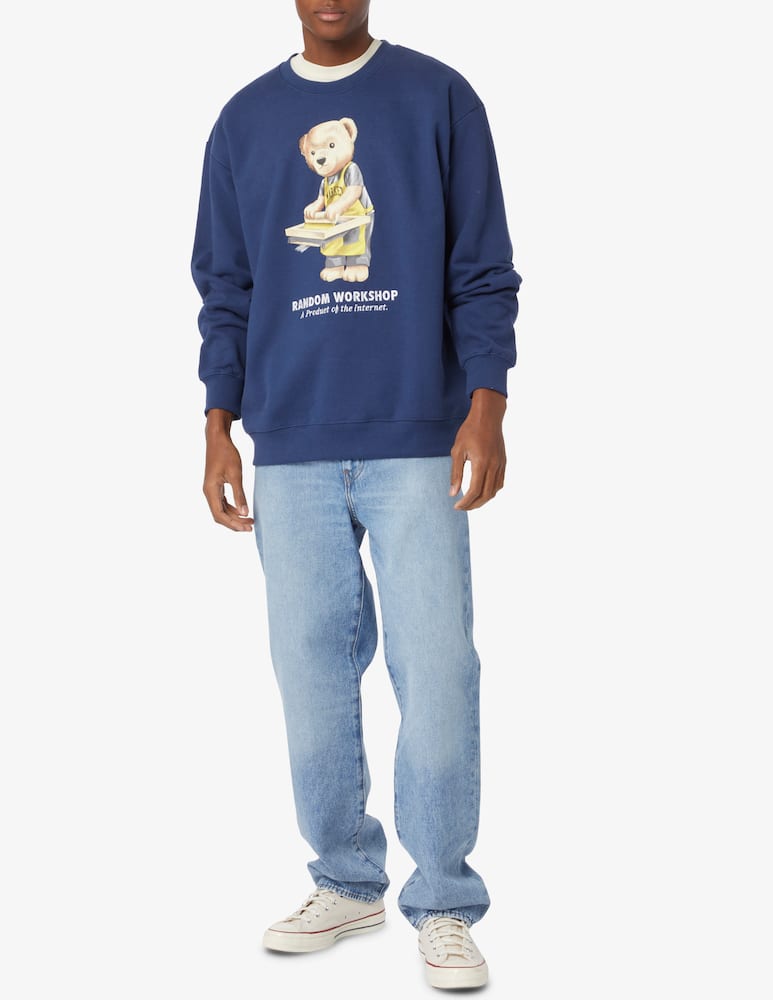 rinascente Market Felpa girocollo orsetto - Blu