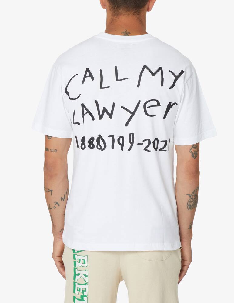 rinascente Market Call my lawyer t-shirt - White