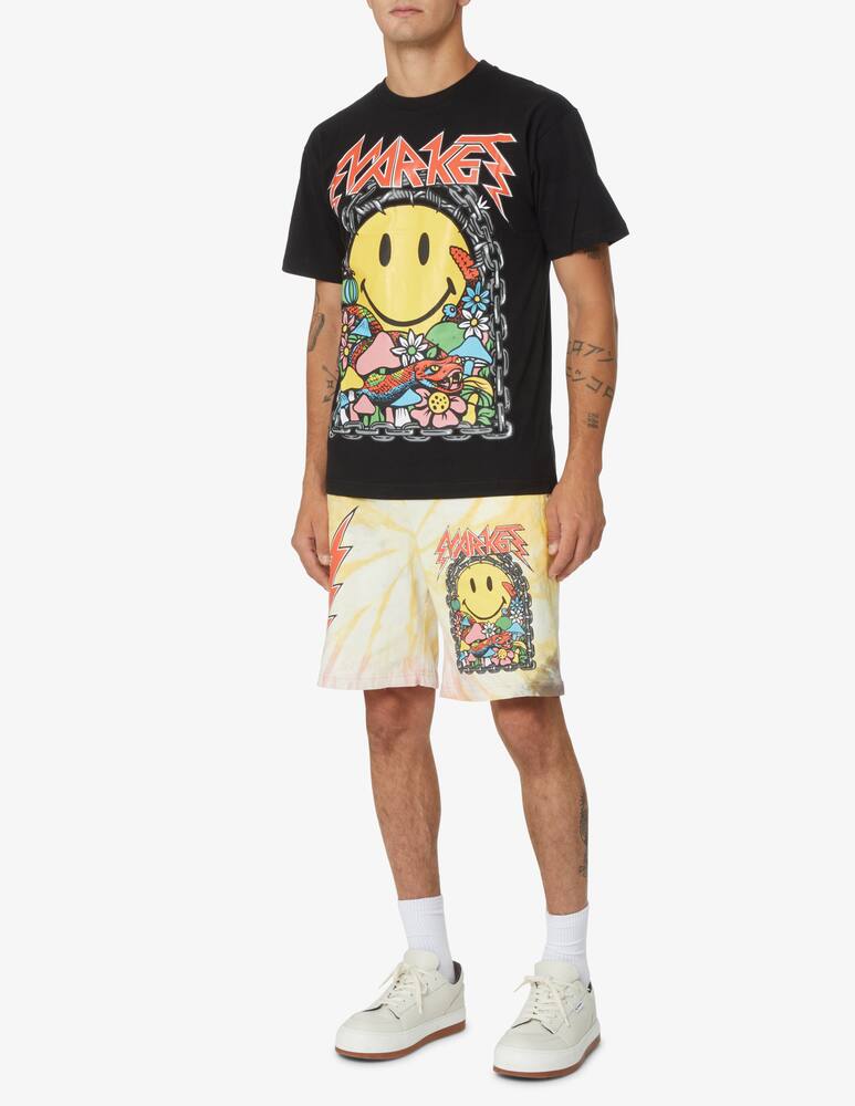 rinascente Market Maglietta manica corta fiori smiley - Nero