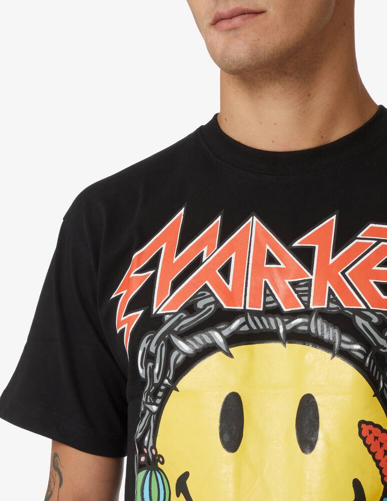 rinascente Market Maglietta manica corta fiori smiley - Nero