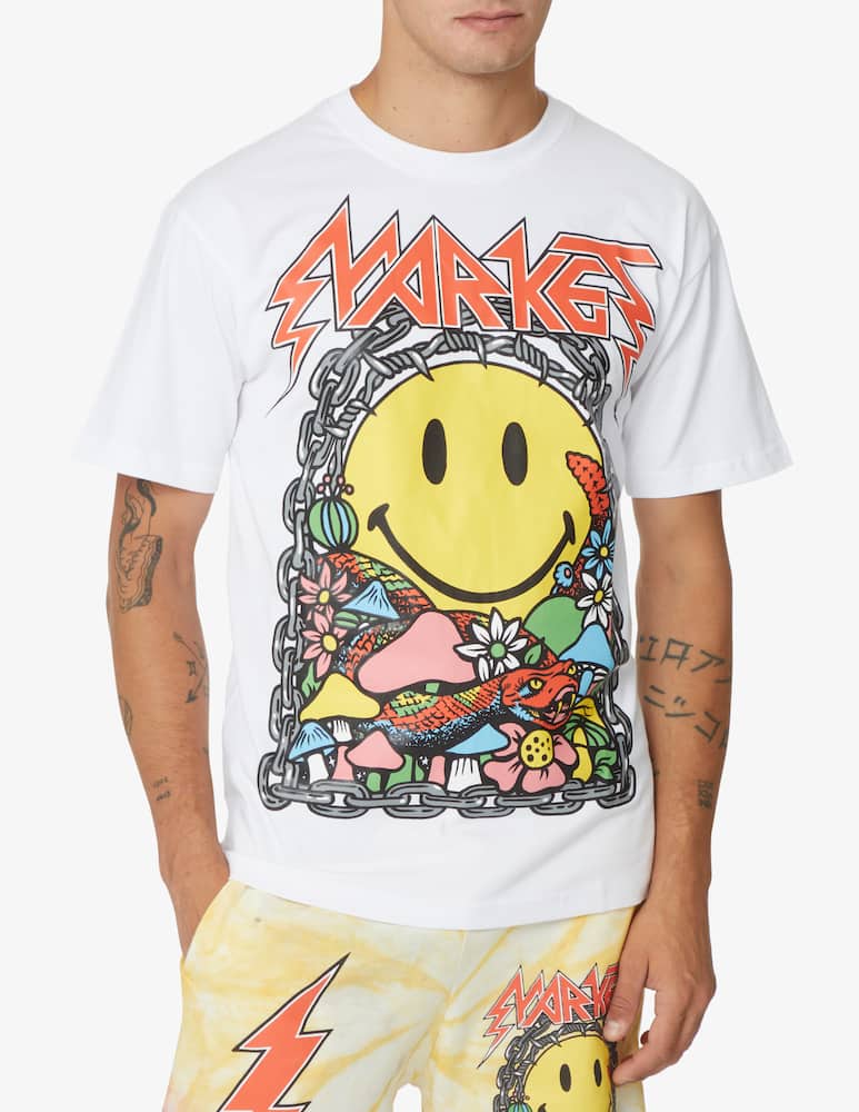 Market Flowers smiley t-shirt - White - picture 1 Market Flowers smiley t-shirt - White - picture 1