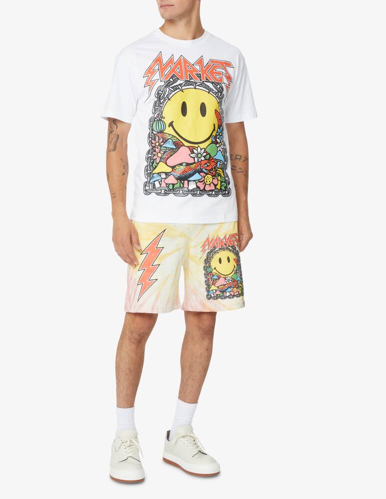 rinascente Market Flowers smiley t-shirt - White
