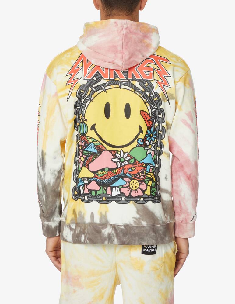 rinascente Market Felpa con cappuccio fiori smiley ted  - Multicolor