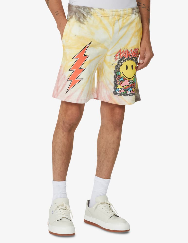 rinascente Market Short flowers smiley  - White