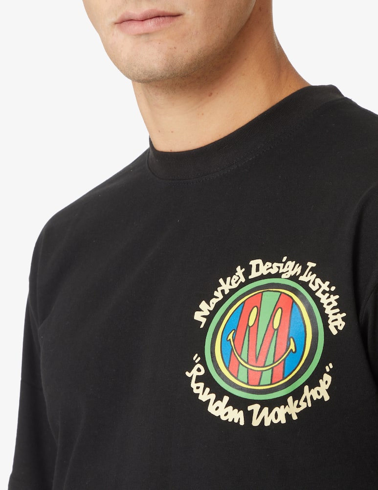 rinascente Market Logo design institute t-shirt - Black