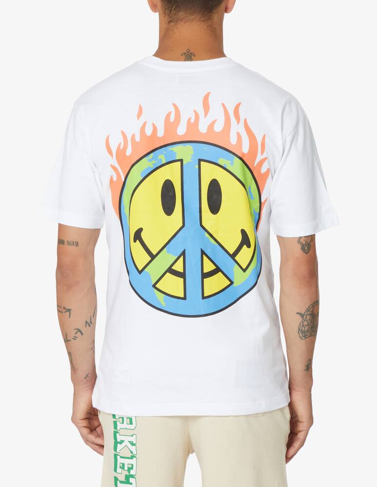 rinascente Market Smiley fire t-shirt - White