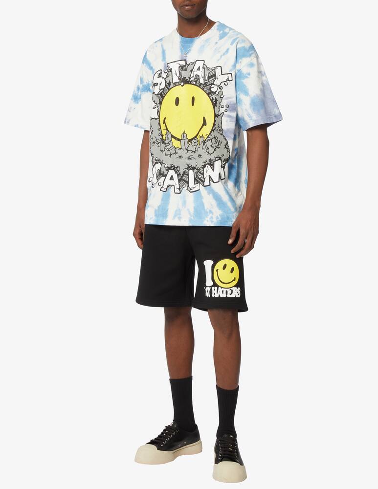 rinascente Market Smiley stay calm tie-dye t-shirt q1