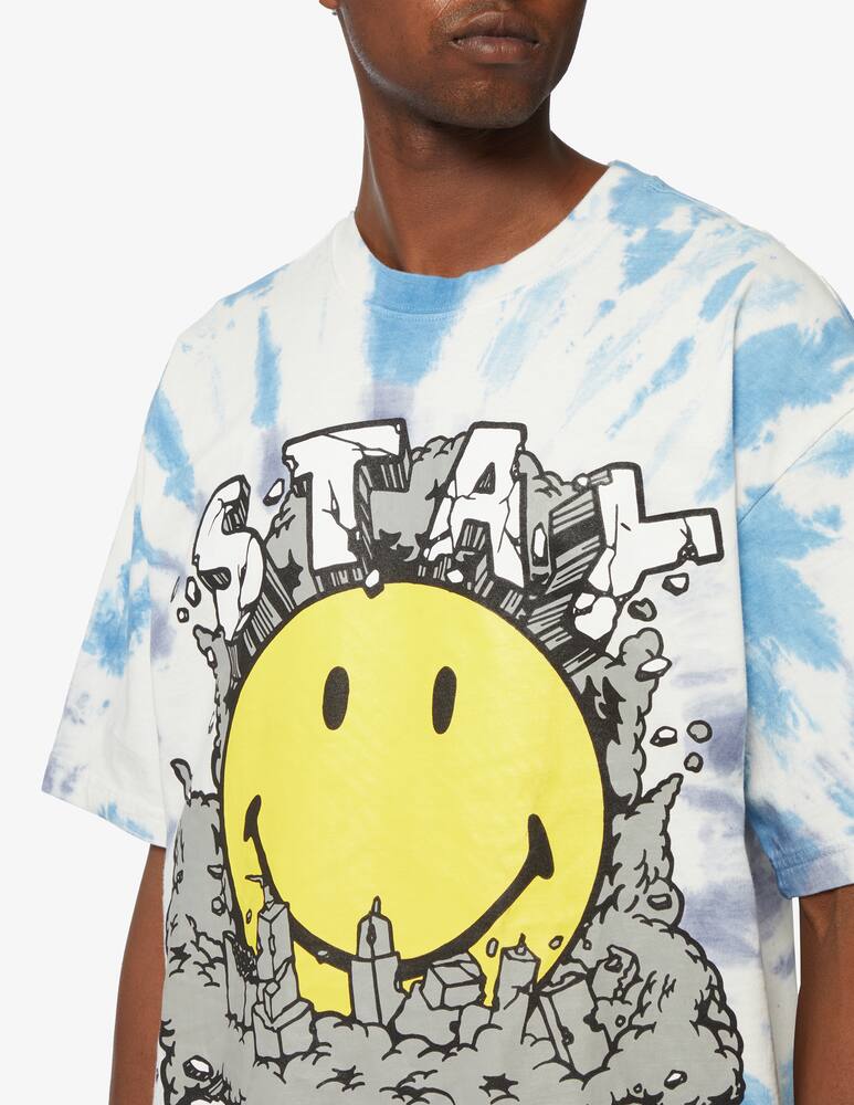 rinascente Market Smiley stay calm tie-dye t-shirt q1