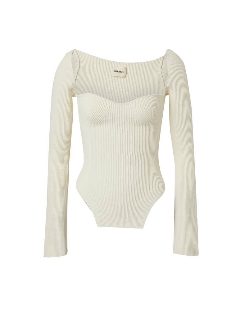 rinascente Khaite Top a manica lunga  Maddy - beige