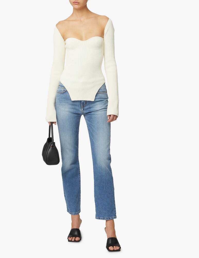 rinascente Khaite Top a manica lunga  Maddy - beige