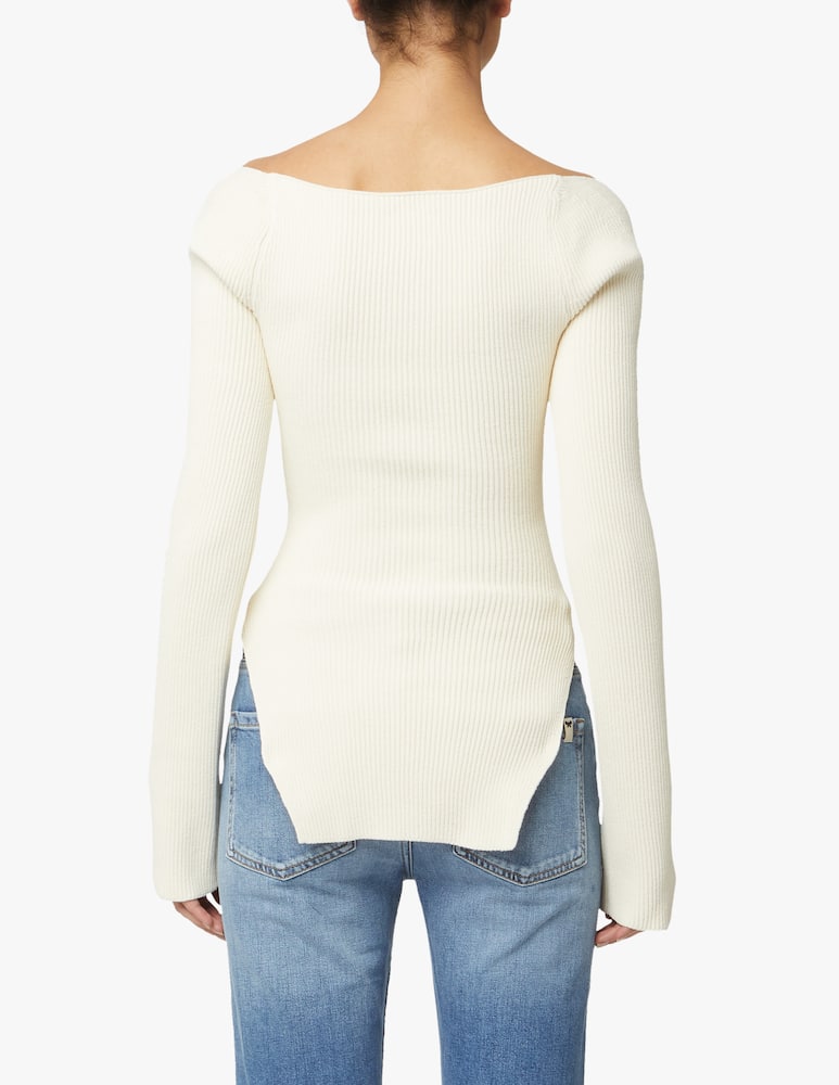 rinascente Khaite Top a manica lunga  Maddy - beige