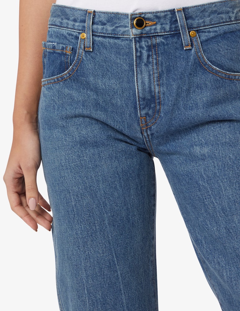 rinascente Khaite Kerrie high rise straight jeans