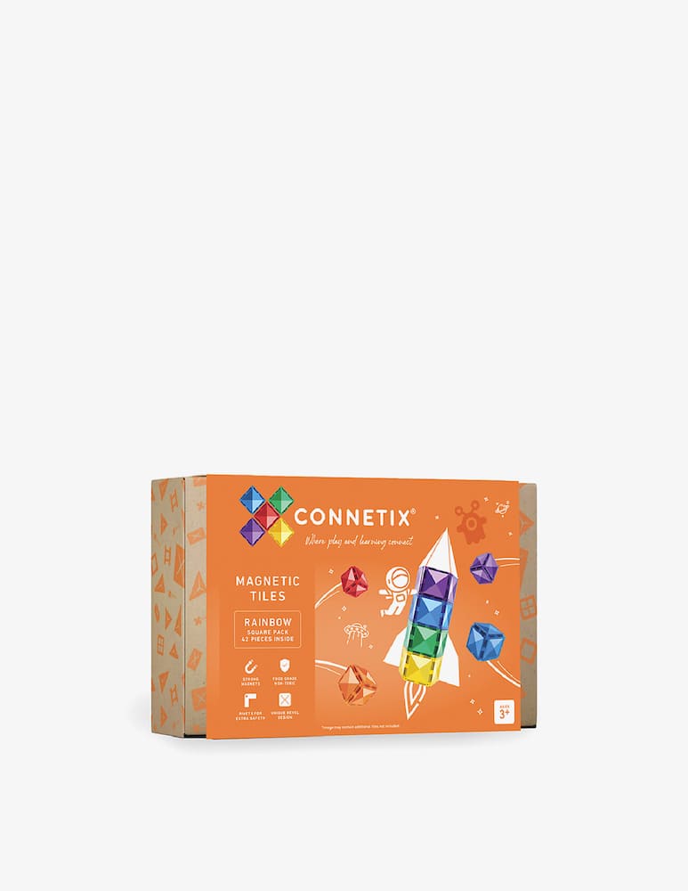 rinascente Buzz Rainbow square pack magnetic tiles