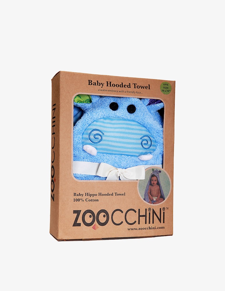 rinascente Buzz Hooded towel Henry hippo