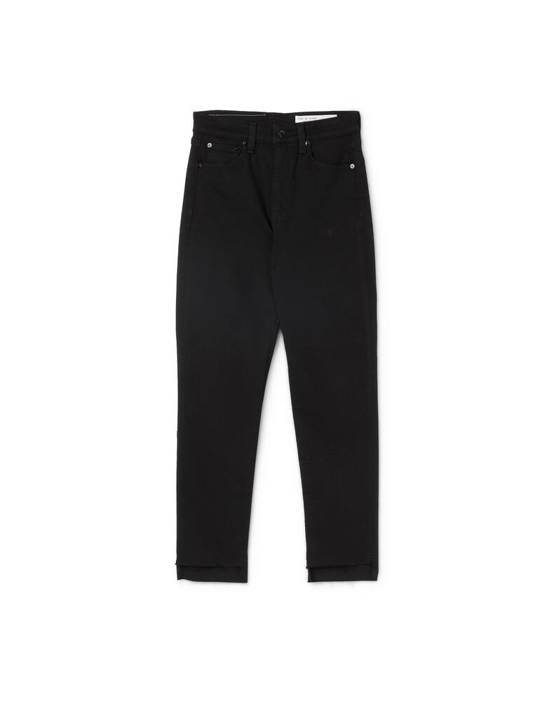 rinascente Rag & Bone Nina high rise ankle cigarette jeans - Black