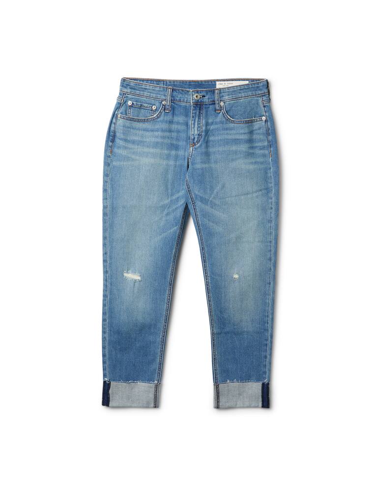 rinascente Rag & Bone Jeans boyfriend a vita bassa Dre - blu