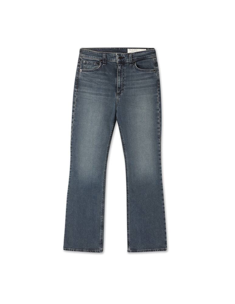 rinascente Rag & Bone Nina high rise flare jeans - blue