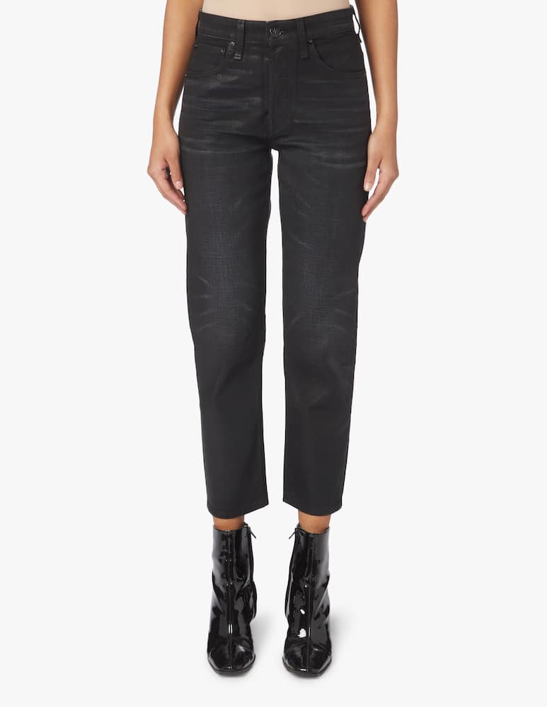 rinascente Rag & Bone Jeans slim a vita alta Maya - nero