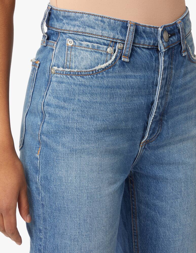 rinascente Rag & Bone Jeans straight a vita alta Alex - azzurro