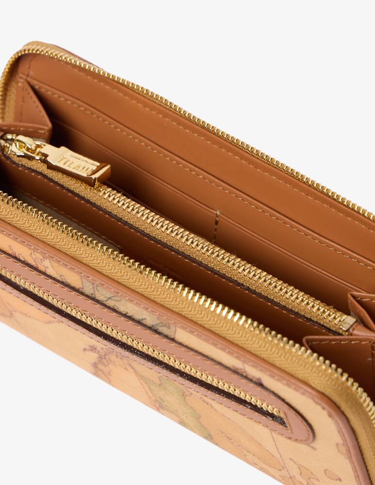 rinascente Alviero Martini Geo Classic Portafogli grande con zip e tasca