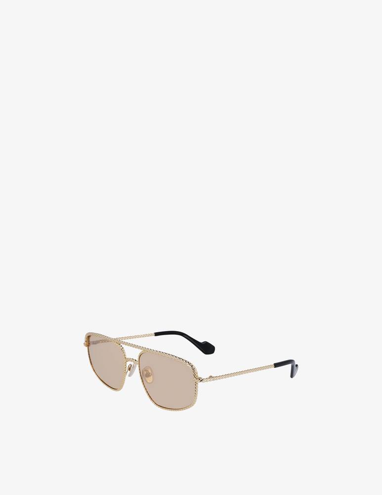Guess Occhiali Da Sole Uomo – Modello Aviatore – Lenti In Policarbonato Cat.3, Oro/Verde Sfumato