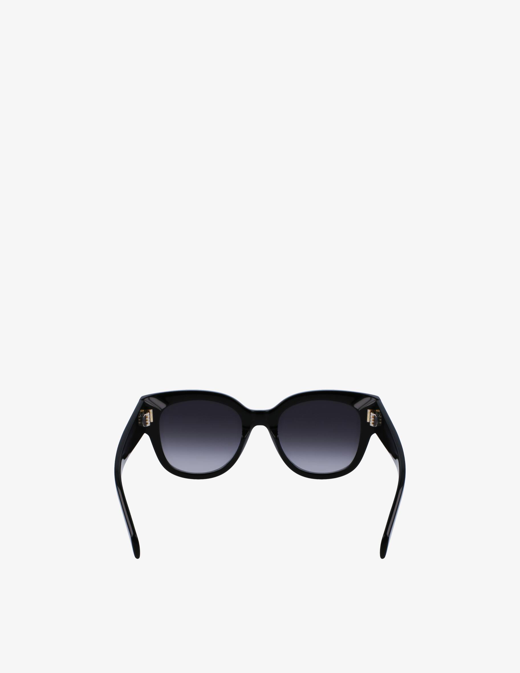 Salvatore Ferragamo SF2007S Sunglasses Black Acetate Round Ferragamo SF2007S Sunglasses | Select Eyewear main image 2
