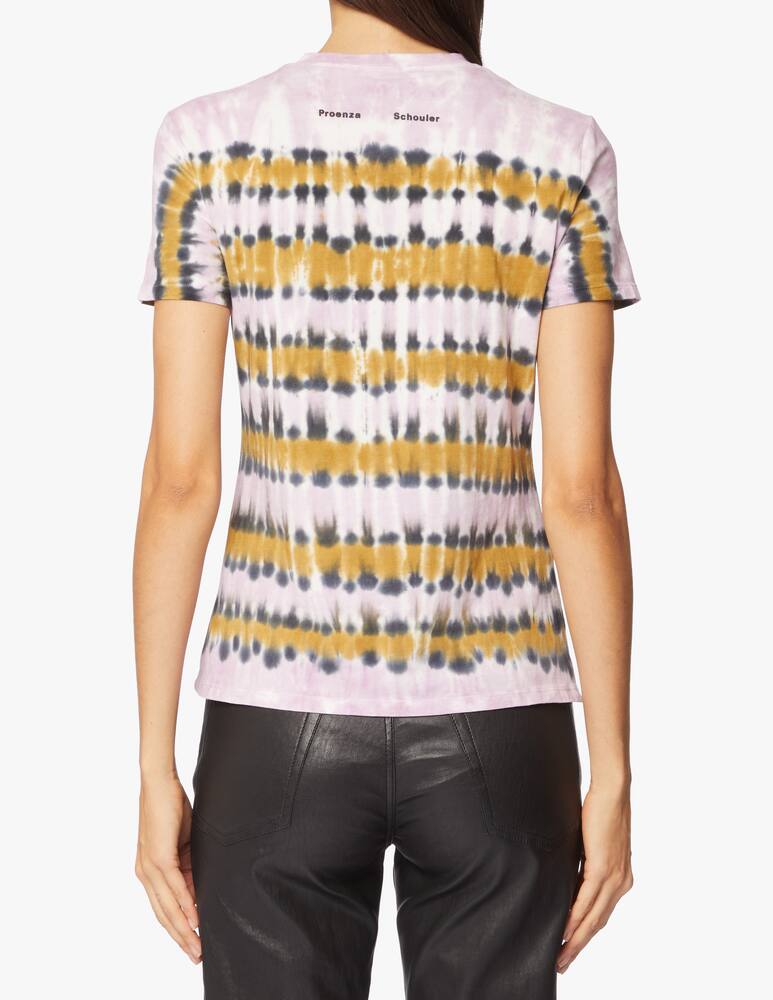Proenza Schouler White Label T-shirt in misto cotone con stampa tie dye - immagine 3 Proenza Schouler White Label T-shirt in misto cotone con stampa tie dye - immagine 3