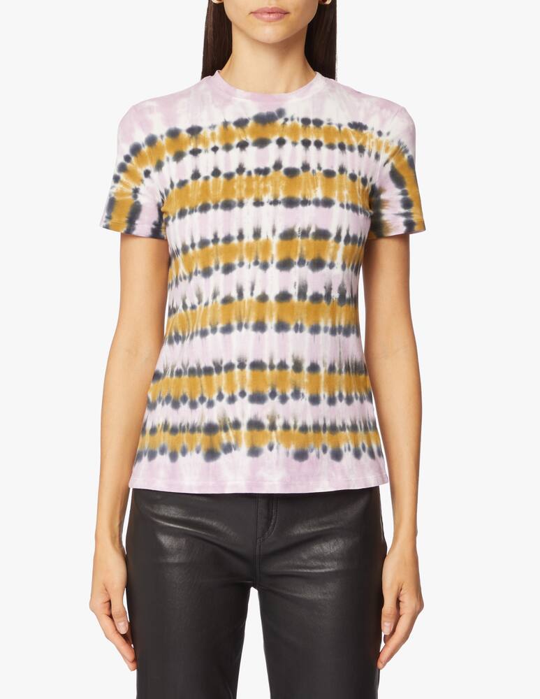 Proenza Schouler White Label T-shirt in misto cotone con stampa tie dye - immagine 4 Proenza Schouler White Label T-shirt in misto cotone con stampa tie dye - immagine 4