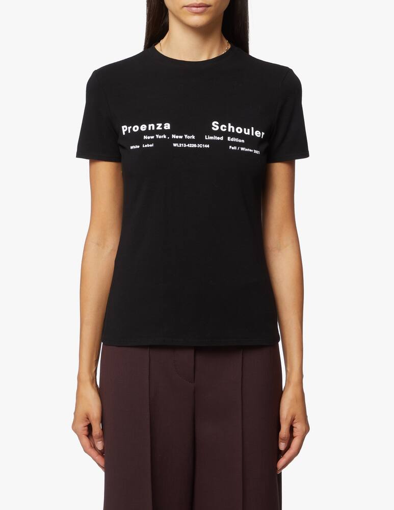 rinascente Proenza Schouler White Label T-shirt in misto cotone con logo