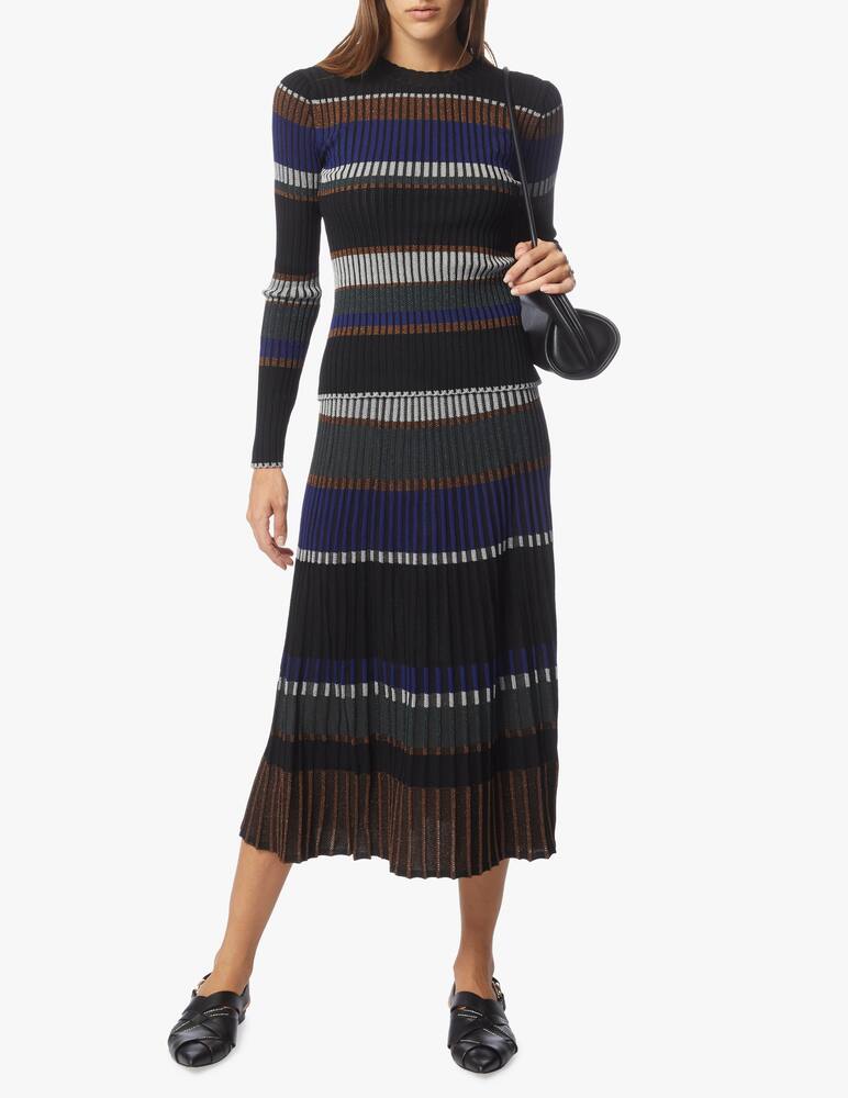 rinascente Proenza Schouler Gonna midi in misto viscosa Zig Zag