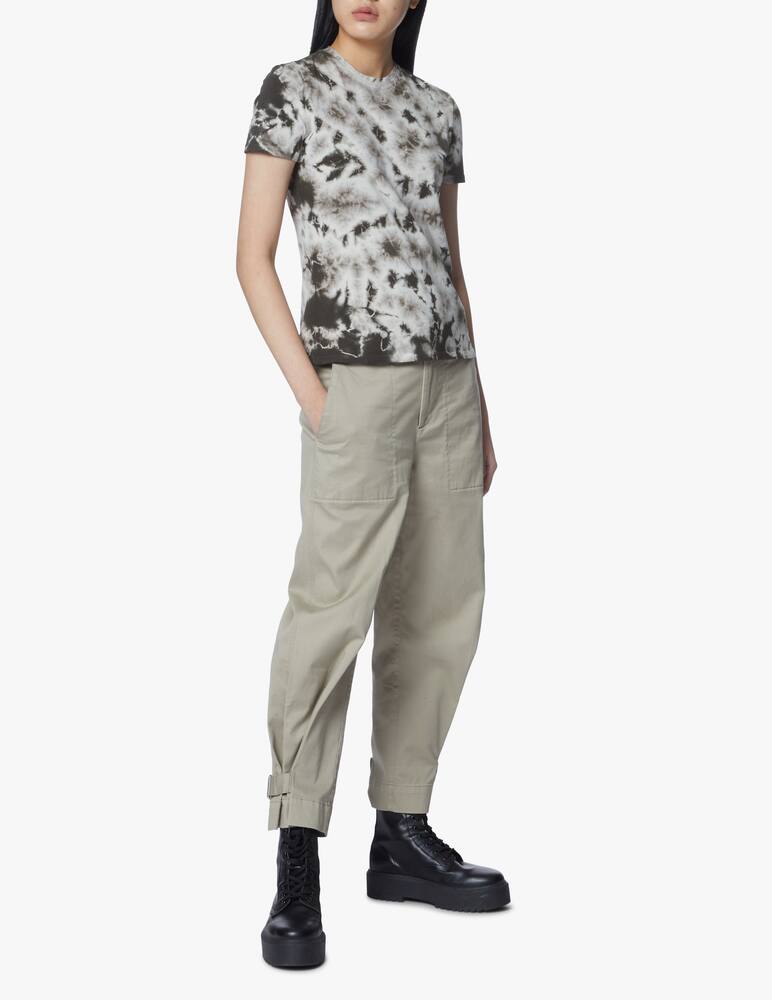 rinascente Proenza Schouler White Label T-shirt in cotone con stampa tye-dye - beige