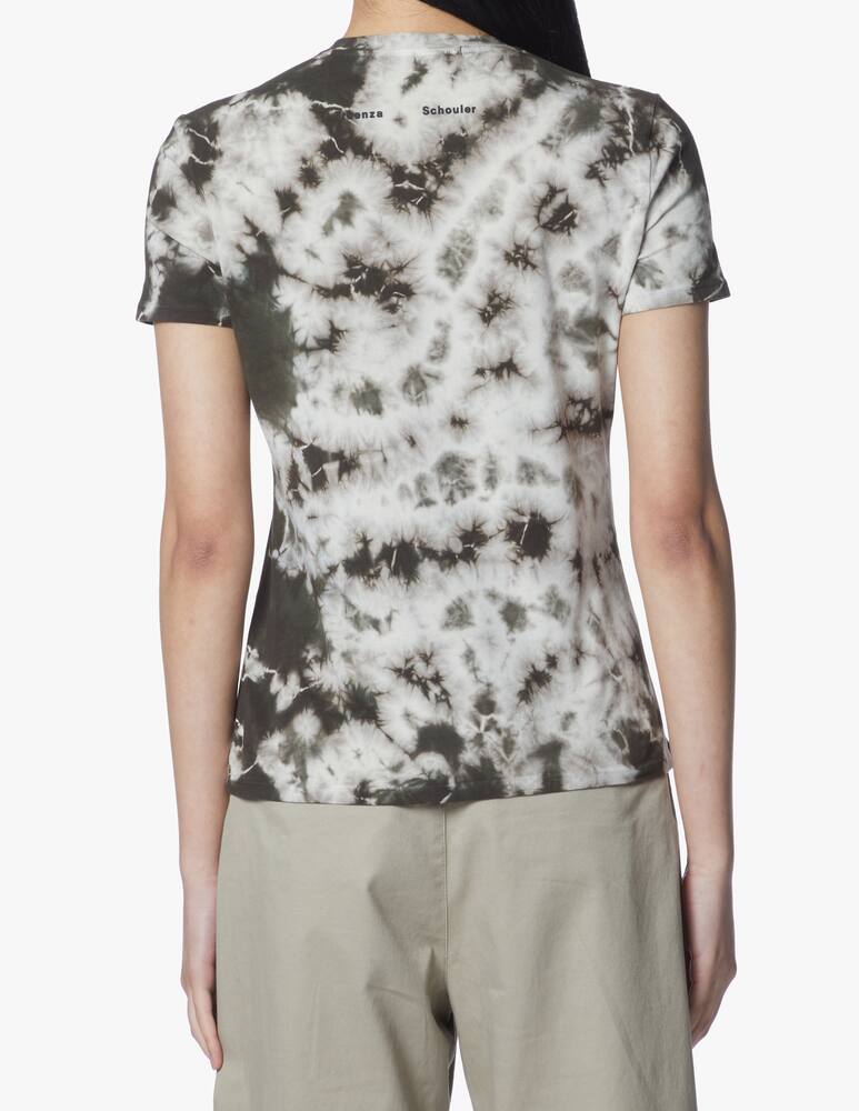 rinascente Proenza Schouler White Label T-shirt in cotone con stampa tye-dye - beige