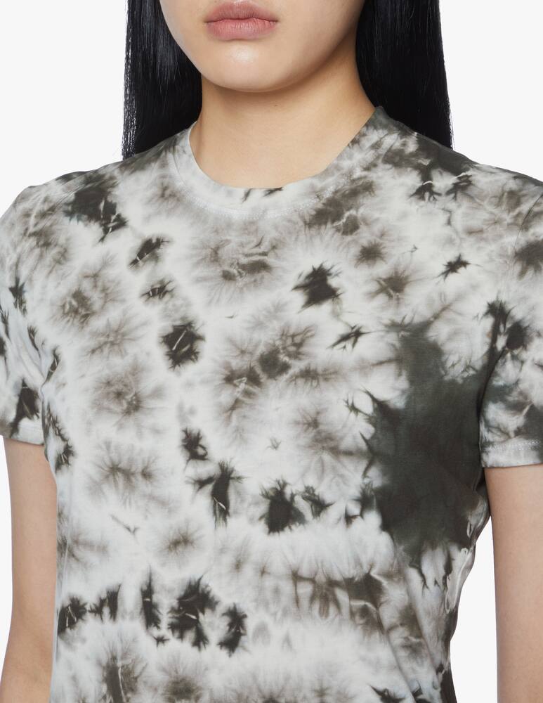rinascente Proenza Schouler White Label T-shirt in cotone con stampa tye-dye - beige