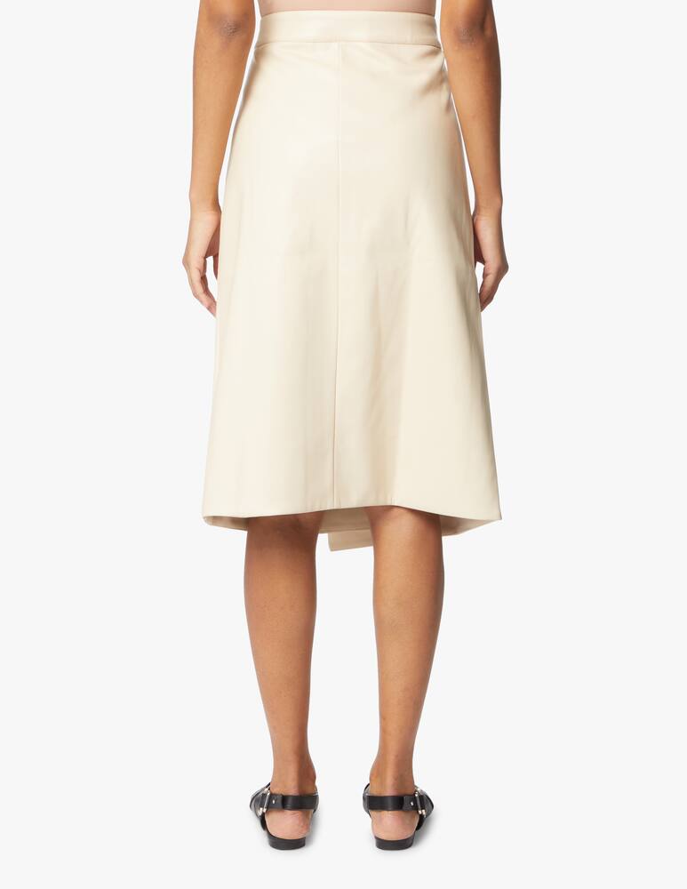 rinascente Proenza Schouler White Label Midi wrap skirt in faux leather - white