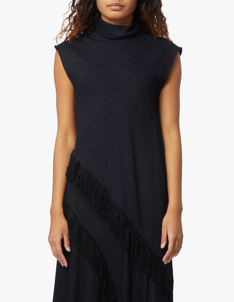 rinascente Proenza Schouler Asymmetrical shirt with korean neck - black
