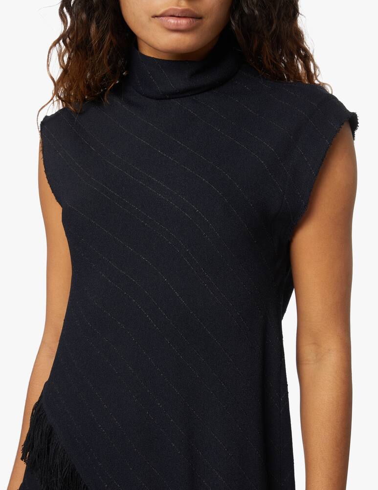 rinascente Proenza Schouler Asymmetrical shirt with korean neck - black