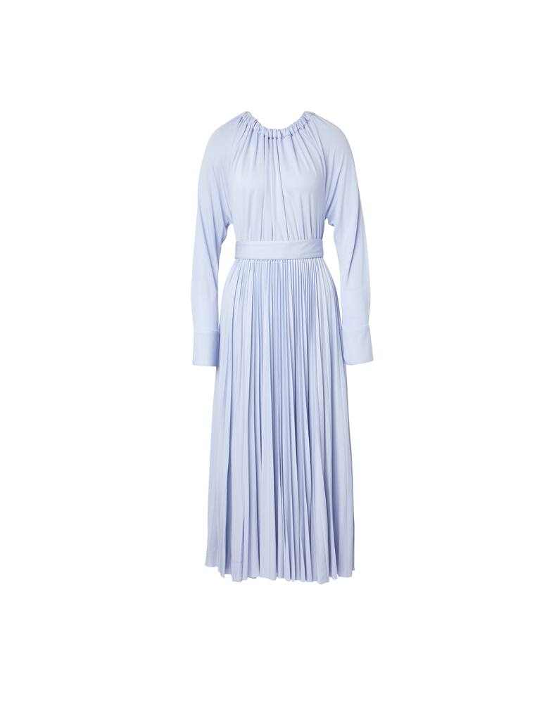 rinascente Proenza Schouler Midi dress with long sleeves lace at the waist - light blue