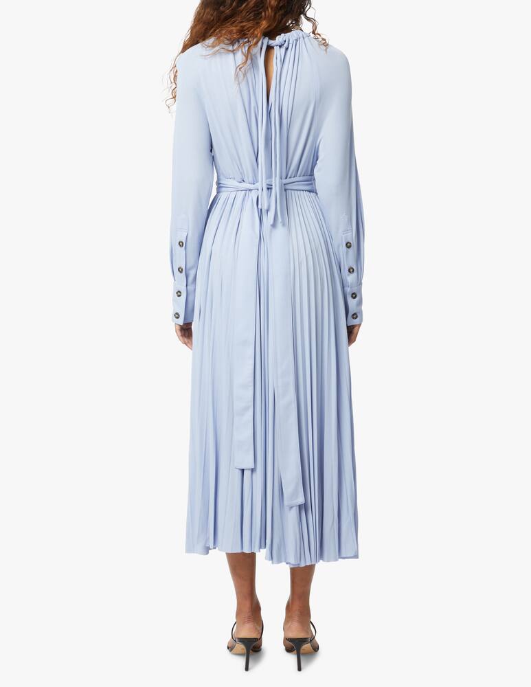 rinascente Proenza Schouler Midi dress with long sleeves lace at the waist - light blue