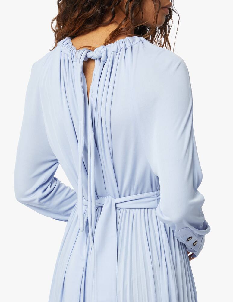 rinascente Proenza Schouler Midi dress with long sleeves lace at the waist - light blue